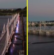 La noche del martes se inauguró completamente el nuevo puente ferroviario del río Biobío en el Gran Concepción, viaducto que permitirá que los trenes alcancen una velocidad de 100 km/h. ¡Detalles!