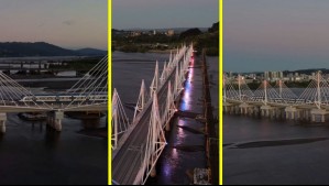 Trenes podrán alcanzar los 100 km/h: Inauguran completamente el nuevo puente ferroviario del río Biobío en Concepción