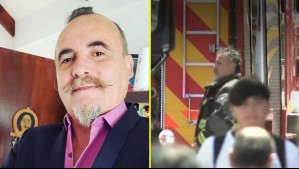 Paul Vásquez fue socorrido tras combatir incendio en San Bernardo: Acudió al lugar en su rol de Bombero