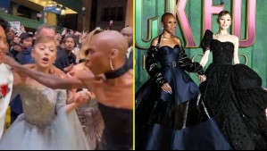 Fan se abalanzó sobre Ariana Grande en plena premiere de 'Wicked': La rápida reacción de Cynthia Erivo sacó aplausos
