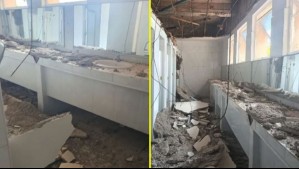 Recinto es local de votación: Techo del baño de un liceo de La Serena se desploma a días de las elecciones
