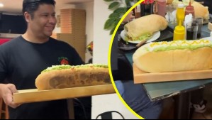 ¡Talca lo hace de nuevo!: Así es el completo gigante que pesa más 2 kilos y tiene ocho vienesas