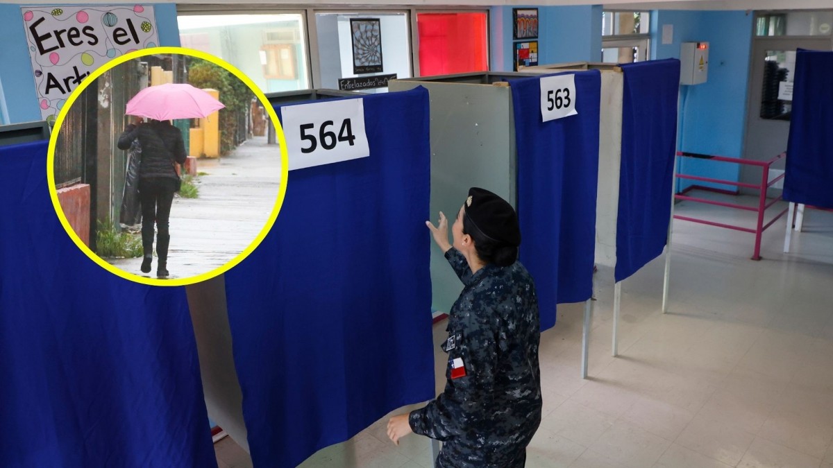 'Ir lo más temprano posible a votar': Precipitaciones sorprenden a Santiago al inicio de la jornada de elecciones