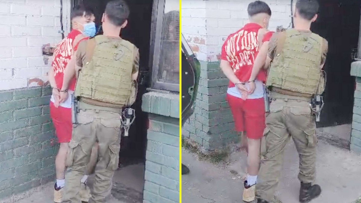 Video muestra el momento en que Jere Klein es llevado a una comisaría de Carabineros