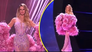 Inna Moll brilla con un impresionante vestido rosado en la competencia de gala del Miss Universo 2025