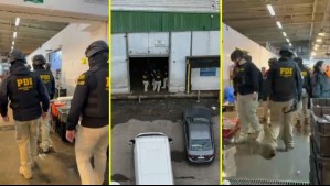 Operativo en terminal pesquero por robo de salmón: Banda interceptaba camiones en autopistas para sustraer la carga