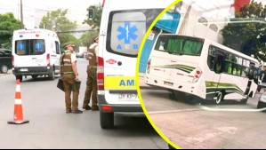 Conductor de micro evita fiscalización, choca un auto y se da a la fuga dejando dos lesionados en San Bernardo