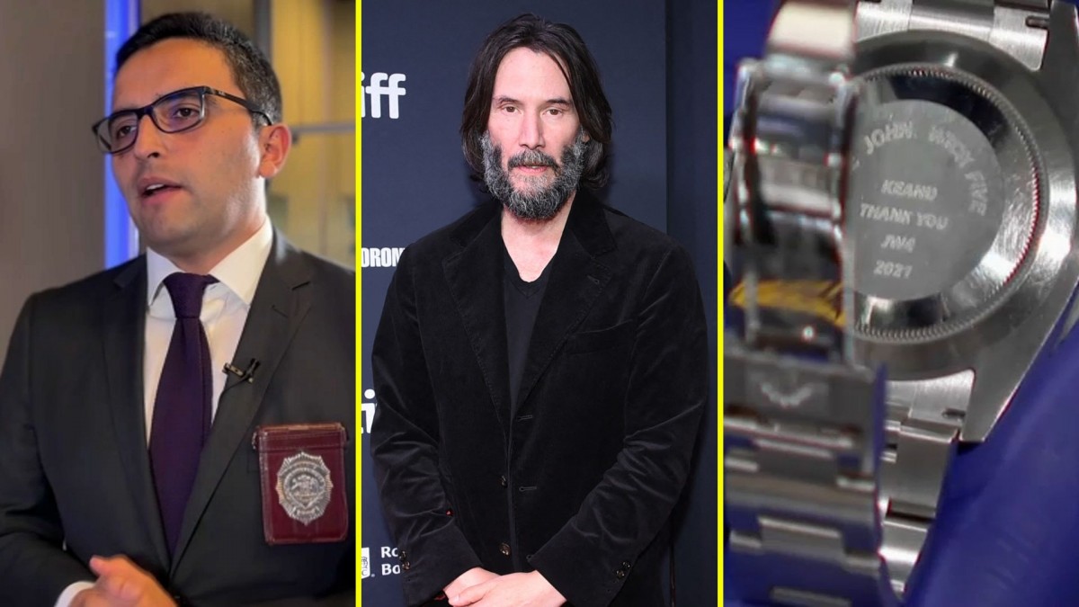 'Es un tremendo incentivo': PDI agradece reconocimiento de Keanu Reeves por devolución de sus relojes robados