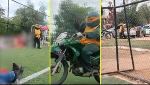 'Tortugas Ninja' en acción: Video capta a Carabineros disfrazados deteniendo a ladrón en medio de actividad infantil