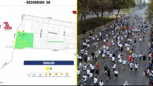 Maratón programada para este domingo en Santiago: Conoce los cortes de tránsito que se implementarán