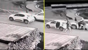 'Se veían violentos': Cámaras de seguridad captan portonazo en Conchalí