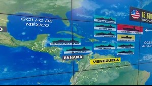 Flota de EEUU en el Caribe: Mapa muestra el despliegue militar de Trump frente a Venezuela