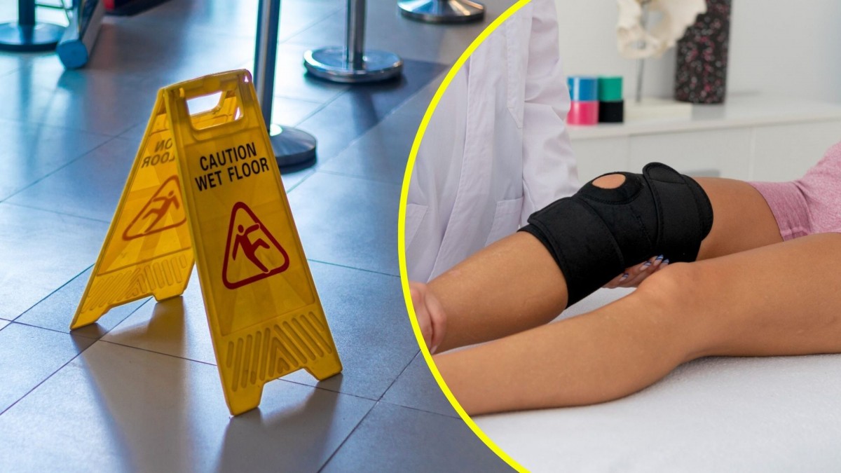 Clienta se cayó a la salida de supermercado y su rodilla se fracturó: Ahora recibirá millonaria indemnización