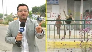 Atacan con piedras a equipo de Mucho Gusto y a alcalde de La Florida durante despacho en vivo