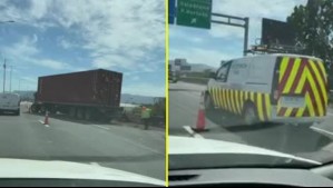 Accidente genera gran congestión en la Ruta 78 a la altura de Padre Hurtado