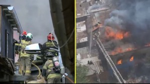 Gran incendio afectó a cités en Barrio Brasil: Más de 50 personas quedaron damnificadas