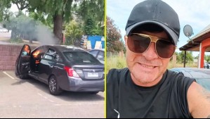 'Esto es una película de terror': Junior Playboy grabó el momento en que su vehículo comenzó a incendiarse de la nada