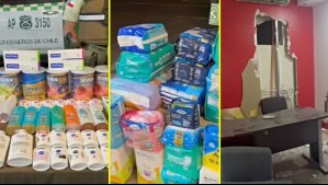 Llevaban desde leche en polvo hasta pañales: Detienen in fraganti a tres delincuentes que robaban en farmacia de San Bernardo