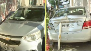 Auto terminó chocando con local: Cuatro detenidos deja persecución por conducción en estado de ebriedad