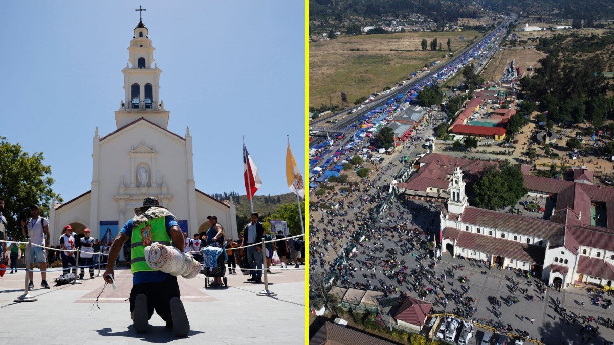 Se espera más de un millón de peregrinos a Lo Vásquez: Revisa los cortes de la Ruta 68 para este domingo