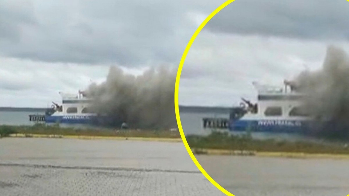 Video muestra cómo se incendió embarcación en Puerto Natales