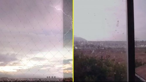 Tormentas eléctricas dejan sorprendidos a vecinos de La Serena: Fenómeno meteorológico quedó grabado en videos