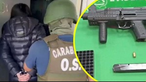 Joven mujer sufrió robo en su casa y fue detenida: Tenía en su poder una pistola tipo mini Uzi adaptada para disparos
