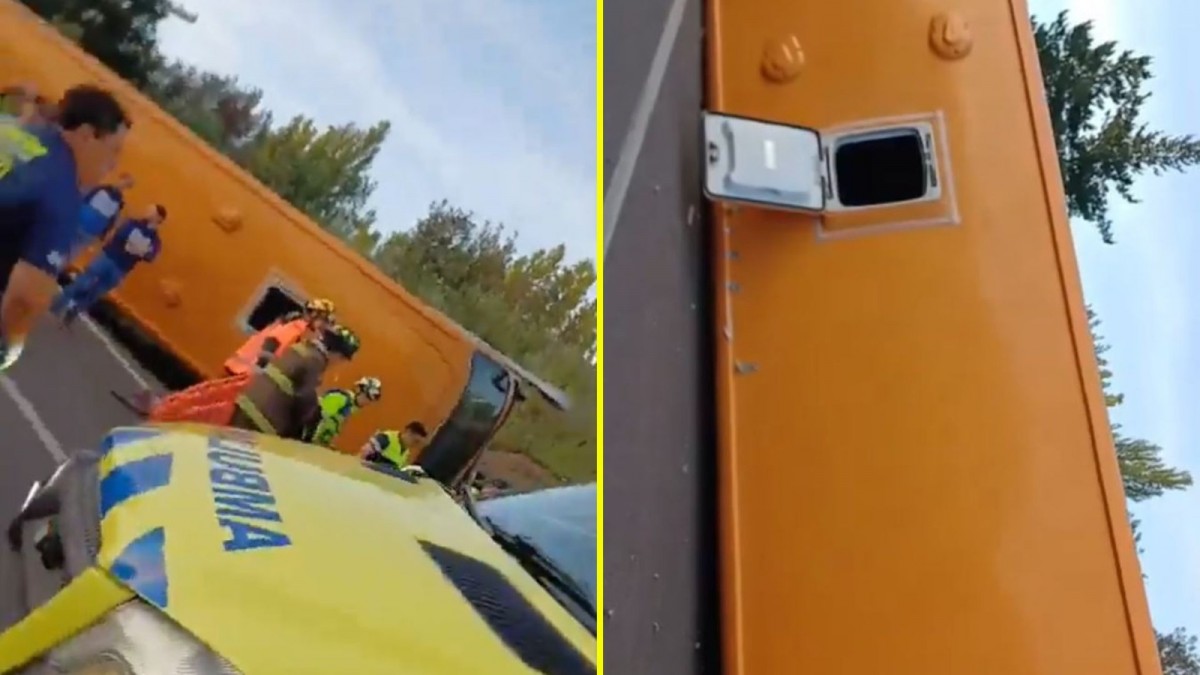 Bus interurbano volcó en Los Ángeles: Habría un número indeterminado de personas heridas