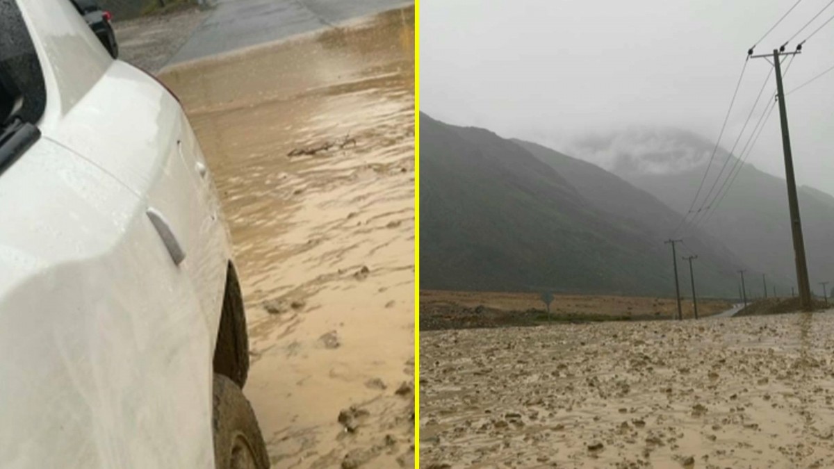 Personas aisladas en el Cajón del Maipo tras precipitaciones del día sábado