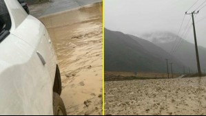 Personas aisladas en el Cajón del Maipo tras precipitaciones del día sábado