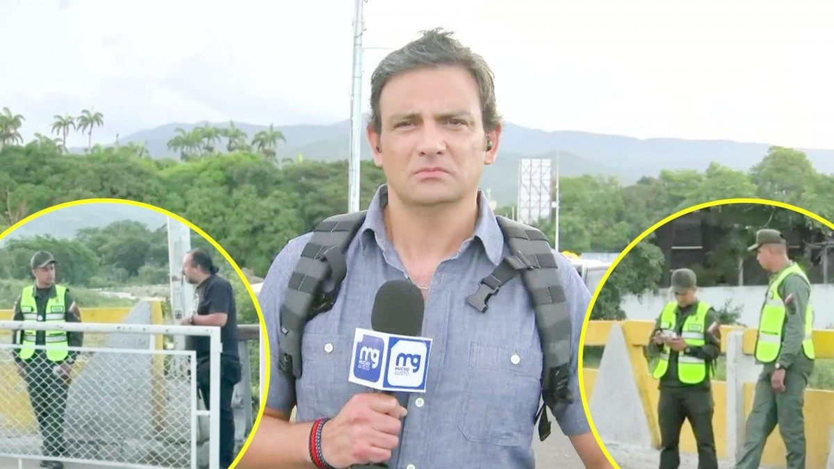 Equipo de Meganoticias intimidado por policías venezolanos en frontera Equipo de Meganoticias intimidado por policías venezolanos en frontera