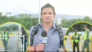 'Váyanse lo antes posible': Equipo de Mega es intimidado por policías venezolanos en frontera con Colombia