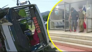 Detienen a conductor que huyó tras volcamiento de bus que dejó 25 lesionados en la Ruta 68