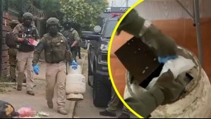 Escondían droga en cilindros de gas: Así fueron los allanamientos que dejaron en evidencia novedoso método de ocultamiento