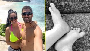 Angie Alvarado muestra cómo ha crecido su bebé a un mes de su nacimiento: 'Es igualito al papá, son dos gotas de agua'