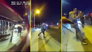 Quedó todo grabado: Inspector municipal de Independencia es atacado y sufre herida cortante en la cabeza