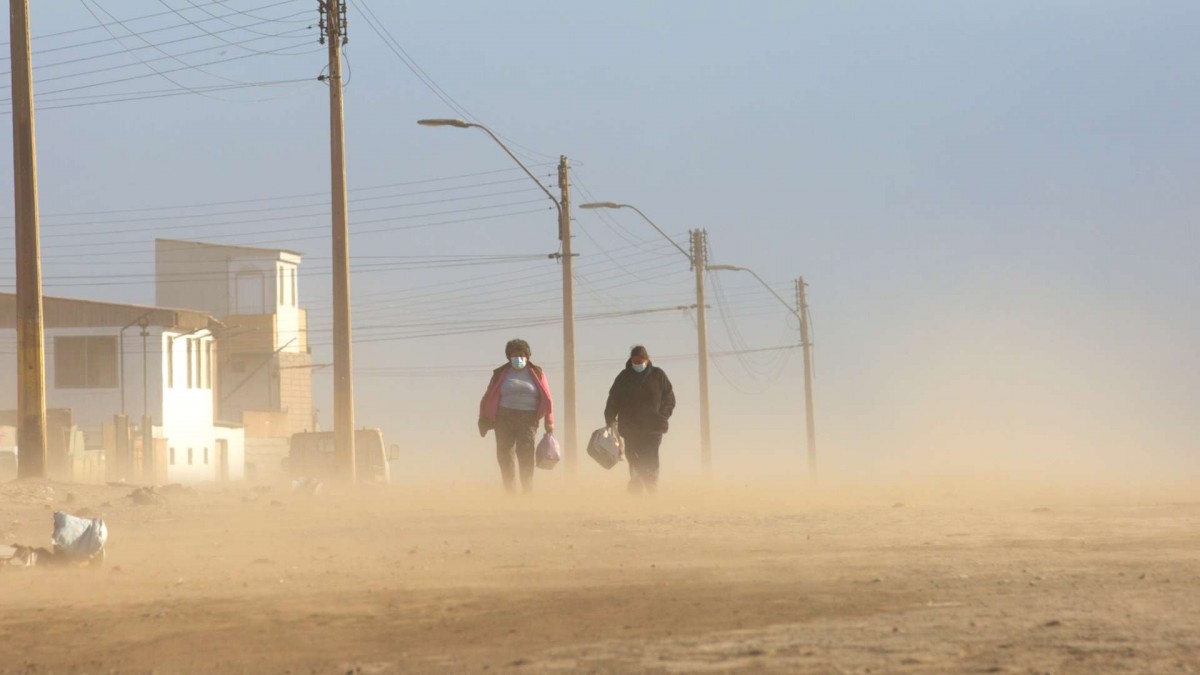 Emiten aviso por vientos en la zona norte del país: Se esperan probables tormentas de arena y rachas de 50 km/h