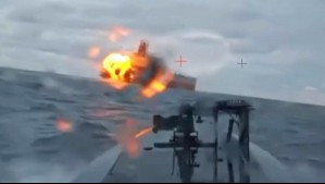 Video muestra impactante ataque de drones submarinos de Ucrania a buque petrolero ruso