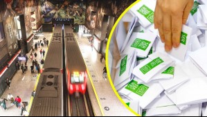 Segunda vuelta: Metro de Santiago tendrá pasaje gratuito y adelantará su apertura el domingo