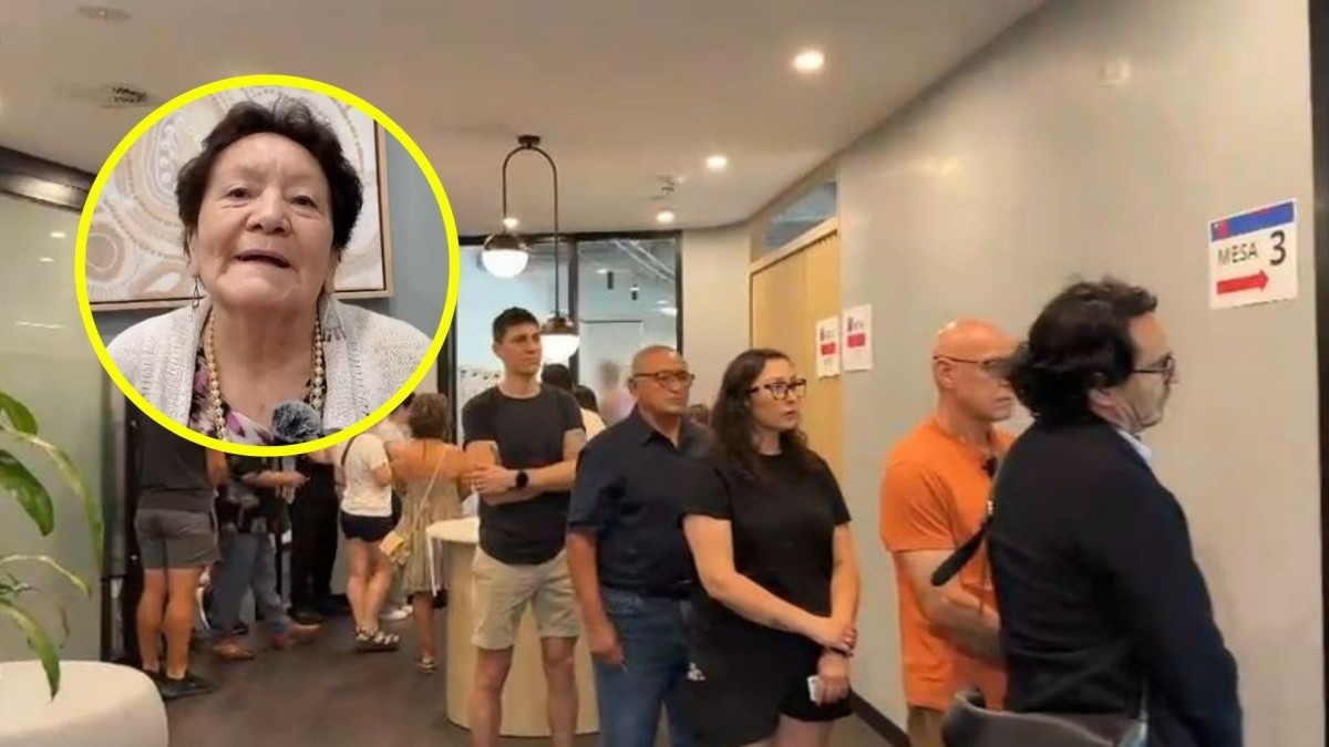 Primera chilena en llegar a votar en Australia: 'Nos dan la oportunidad de demostrar nuestro cariño y aprecio por el país'