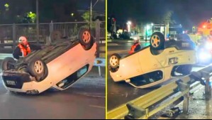 Vehículo resulta volcado tras nuevo accidente en Departamental