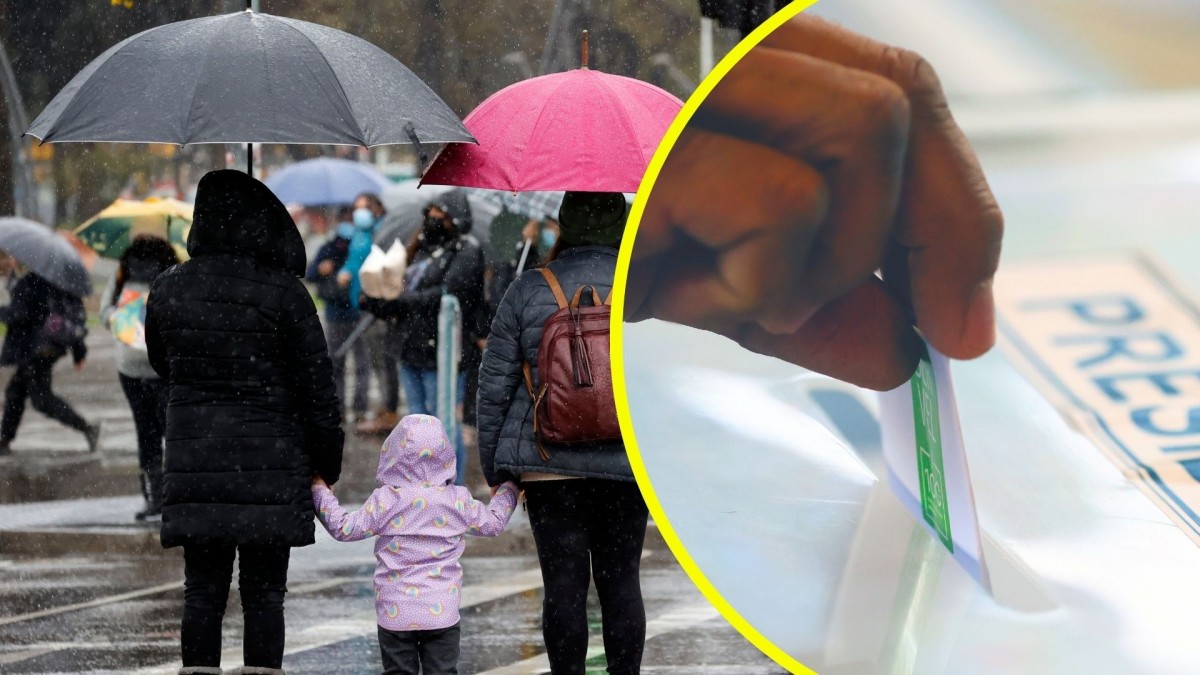 Elecciones con frío y lluvia en Santiago: Conoce en qué comunas se registrarán más precipitaciones este domingo
