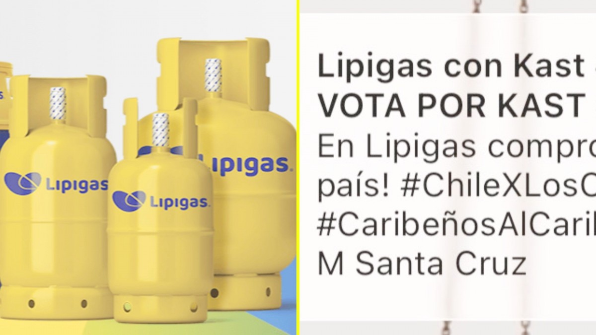 Lipigas denuncia ante la Fiscalía polémicos mensajes emitidos desde su aplicación llamando a votar por Kast