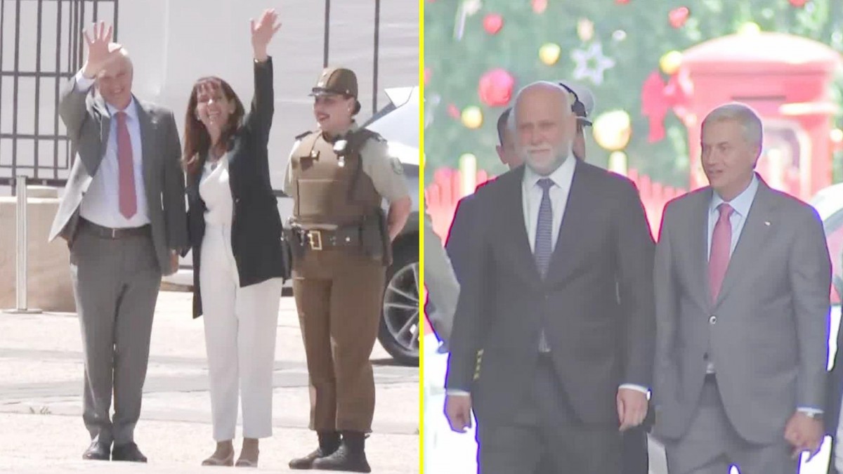 Así fue la llegada de Kast a La Moneda para reunirse con el Presidente Boric: Saludó a sus adeptos y lo recibió Elizalde