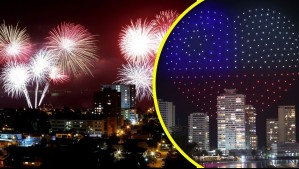 Año Nuevo 2026: Las comunas que confirmaron shows de drones y fuegos artificiales en Chile