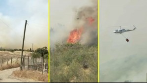 Continúa combate de incendio en San Pedro: Alerta Roja, evacuaciones y trabajo de helicópteros