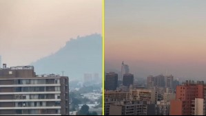 Llega a Santiago humo del incendio de San Pedro: Revisa las recomendaciones del Minsal
