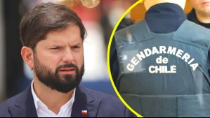 Boric por gendarmes detenidos: 'A quienes se tienten por estas redes de corrupción sepan que los vamos a encontrar'