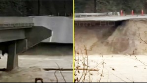 Impactante registro: Puente en Estados Unidos se desploma tras enorme inundación