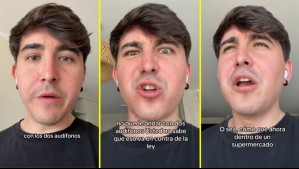 Tiktoker chileno contó que le prohibieron usar audífonos dentro de un supermercado: '¿Es real esta hue...?'